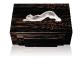 Zeila jewellery box in numbered edition, natural ebony with clear crystal natural ebony - Lalique